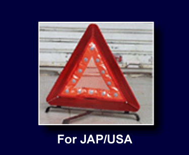 -- Click then enlarges look at -- The newest Style Vehicls breakdown LED Triangle Signs for Japan and U.S.A. spcification (Without The Reflection Strip)