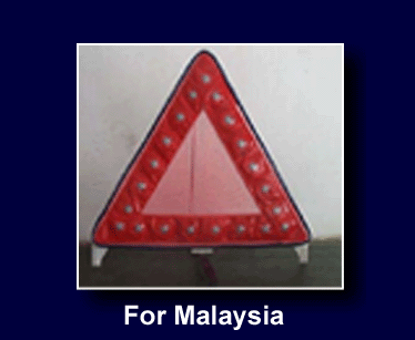 -- Click then enlarges look at -- The newest Style Vehicls breakdown LED Triangle Signs for Malaysia spcification (Including The Reflection Strip)